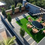 ویلای استخردار روفگاردن نما مدرن