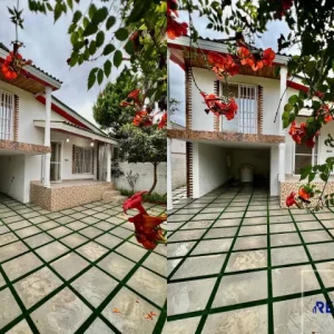 ویلای نیم پیلوت نما کلاسیک در نور