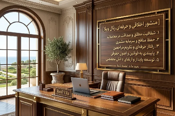 منشور اخلاقی رئال ویلا
